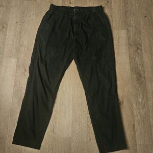 COS Pants Mens 30x30 Black Wool Blend Drawstring Straight Flat Front Regular Fit
